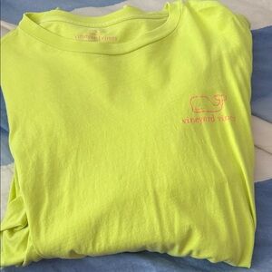 Vineyard Vines Kids Bright Lime Long Sleeve Tee